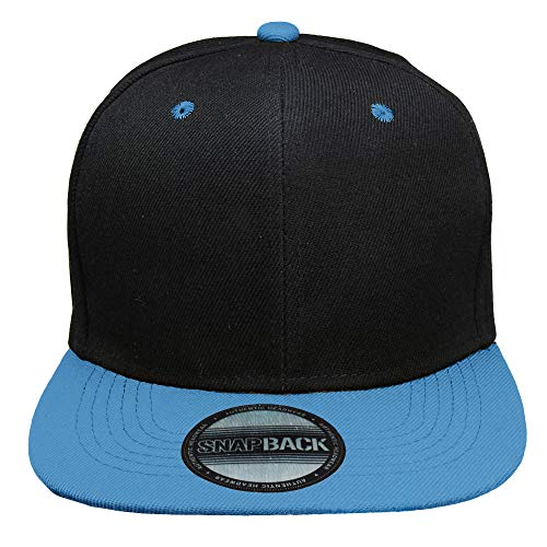 Image of Gelante Plain Blank Flat Brim Adjustable Snapback Baseball Caps Wholesale LOT 12 Pack