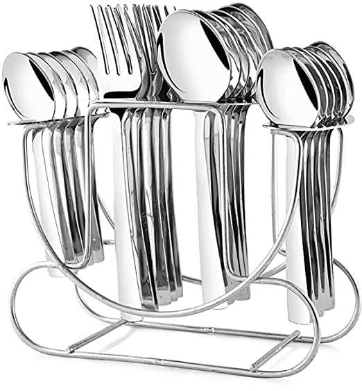 100 % Stainless Steel Spoon Holder/Rack/Stand for Kitchen and Dinning Table (Multi Design Only Stand) 100 % Stainless Steel Spoon Holder/Rack/Stand for Kitchen and Dinning Table (Multi Design Only Stand)