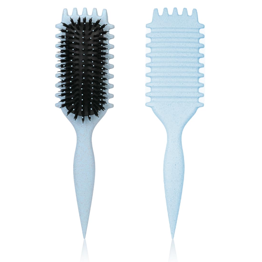 EIHI Curl Brush,Curl Defining Brush,Bounce Curl Brush,Cepillo Pelo Rizado,Para Desenredar,Dar Forma y Definir Rizos Para Mujeres(Azul)