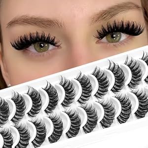 Ahrikiss Faux Mink Lashes Fluffy Ru...