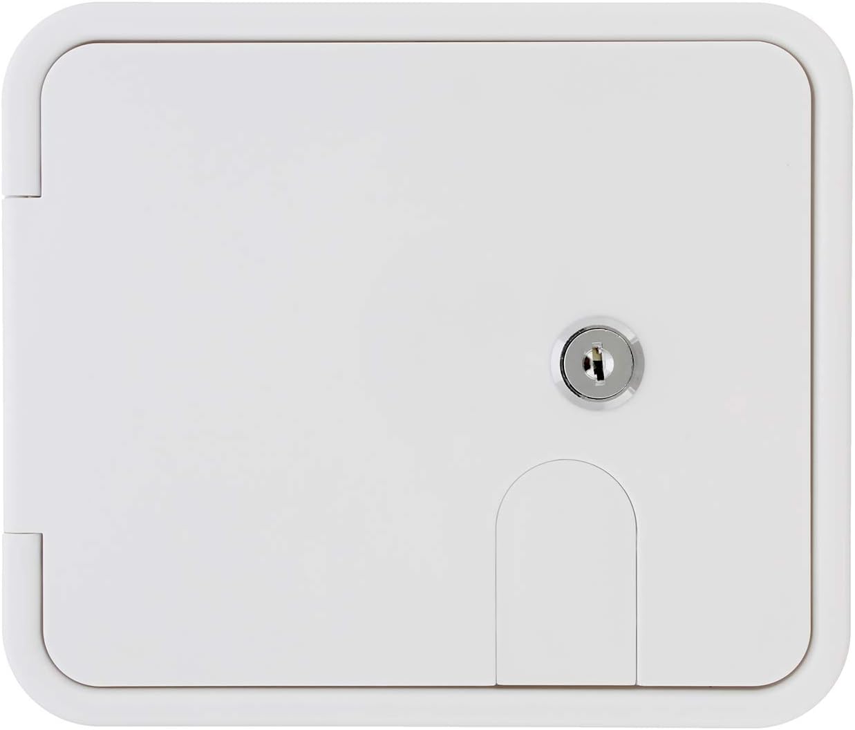 Dumble Low Profile Electric Cable Hatch RV Electric Cord White RV Camper Electric