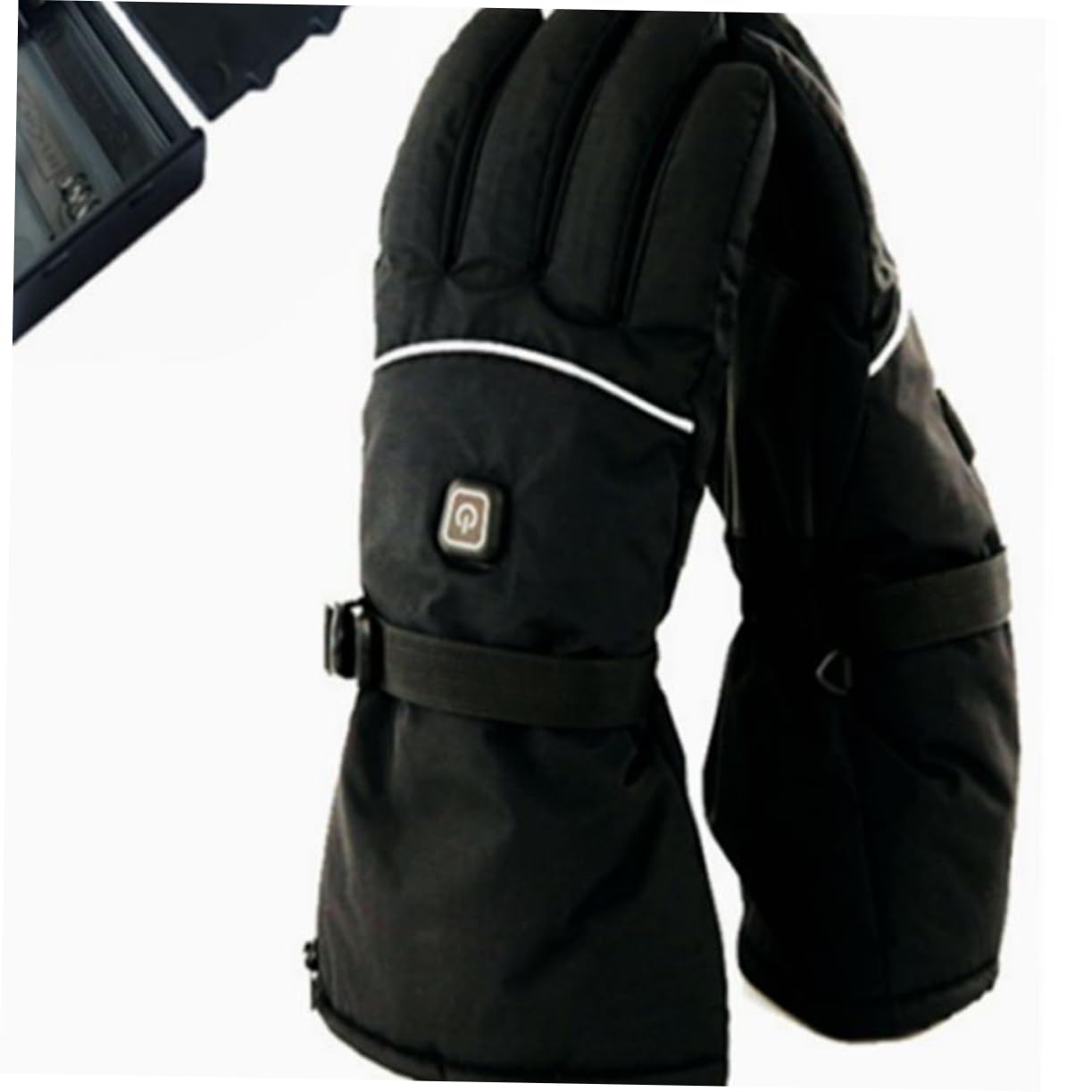 BESTonZON 1Pair Winter Electric Heating Gloves Battery Charging Thermal Gloves for Outdoor Sports Skiing Riding More Soft with Heating Wire Not Including Battery