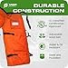 MGP SUPPLY Chainsaw Safety Chaps- Heavy Duty Chainsaw Chaps for Men and Women | Orange Apron Style Safety Pants | Adjustable Waist | Water/Oil Resistant