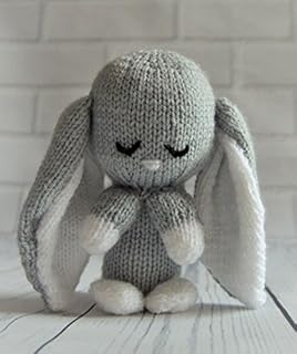 KNITTING PATTERN Baby Bunny Rabbit. Easter Animal Knitters Leaflet. Knit Cute Bunnies Handmade Gifts. UK Knitting Terms