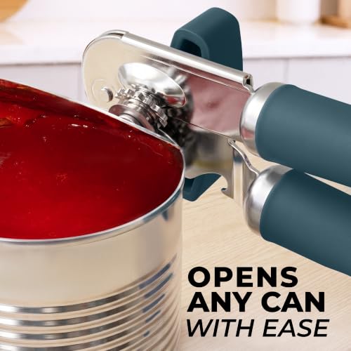 Image of Zulay Kitchen Stainless Steel Swing Open Manual Can Opener Comfortable Grip