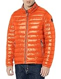 Tommy Hilfiger Men's Water Resistant Ultra Loft Down Alternative Puffer Jacket, Burnt Orange, X-Large