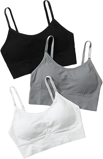 DKOALE Women Bra - Girls Bra Cotton Padded Bra Sports Bra (Adjustable Straps, Full Coverage, Removable Padded) (Gym Workou...