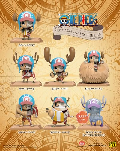 Mighty Jaxx Freenys Hidden Dissectibles One Piece Series 3 (Chopper Edition) | Blind Box Collectible Figurines | One Pack - Contains a Random Figure
