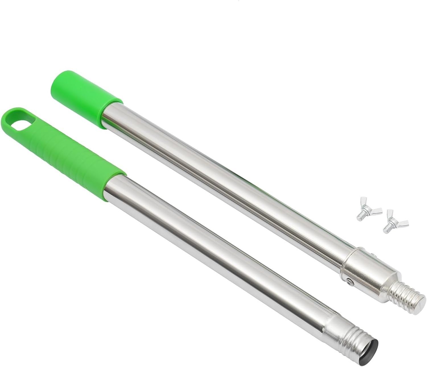 Rastrello Scotico per Prato, Manico Regolabile 1,7m, 21 Rebbi Curvi, Acciaio al Carbonio e Inox, Arieggiatore per Rimuovere Muschio, Secca e Detriti per Gi