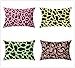 ZYFSKR 4 Piezas Cojín Cubierta Cojines Decorativos Funda De Almohada con Estampado De Leopardo para Sofa Jardin Cama Decorativo 30X50Cm