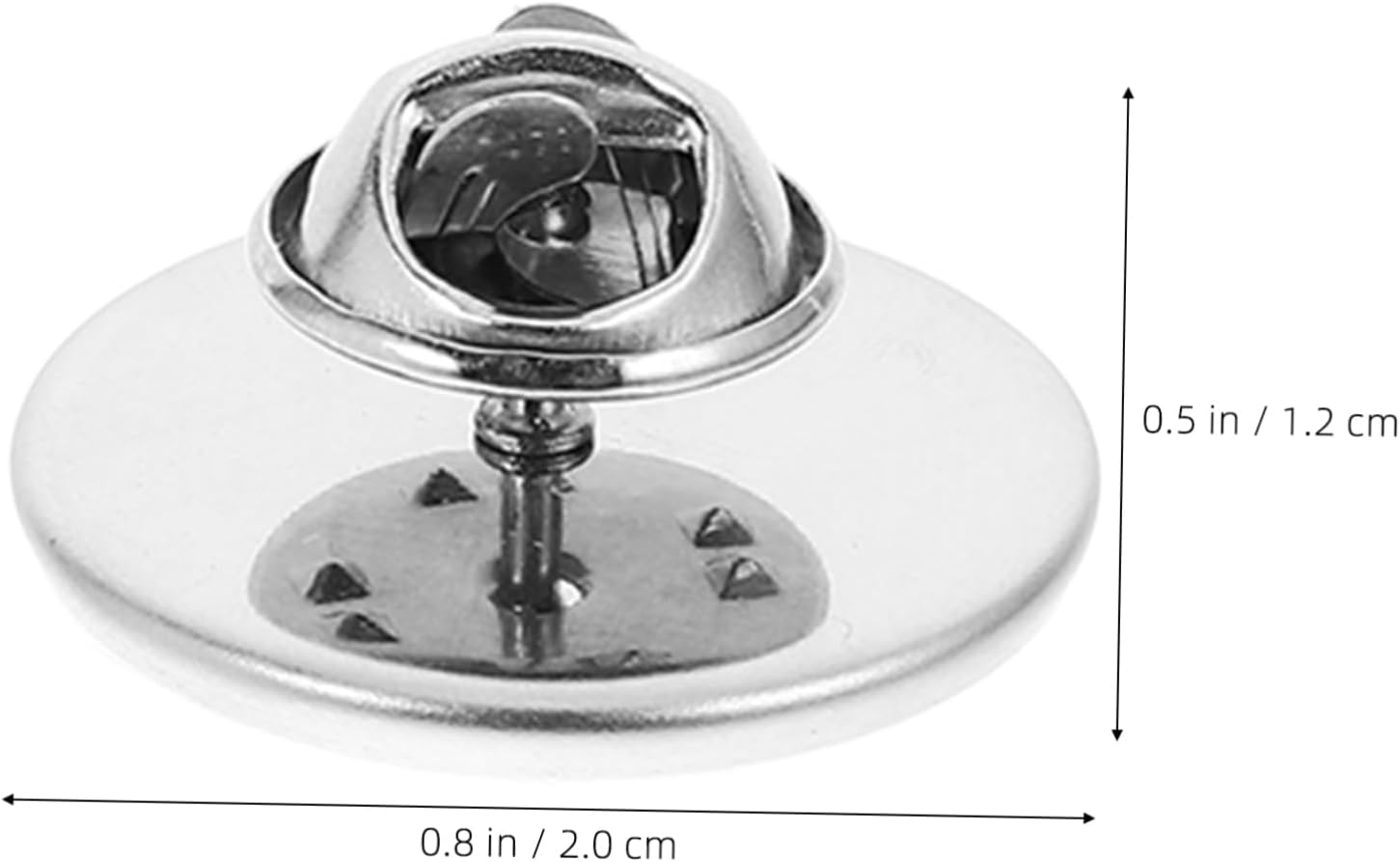 10pcs Stainless Steel Locking Pin Backs for Crafts and Jewelry Making Lightweight Clutch Back for Badges Brooches and Name Tags Projects