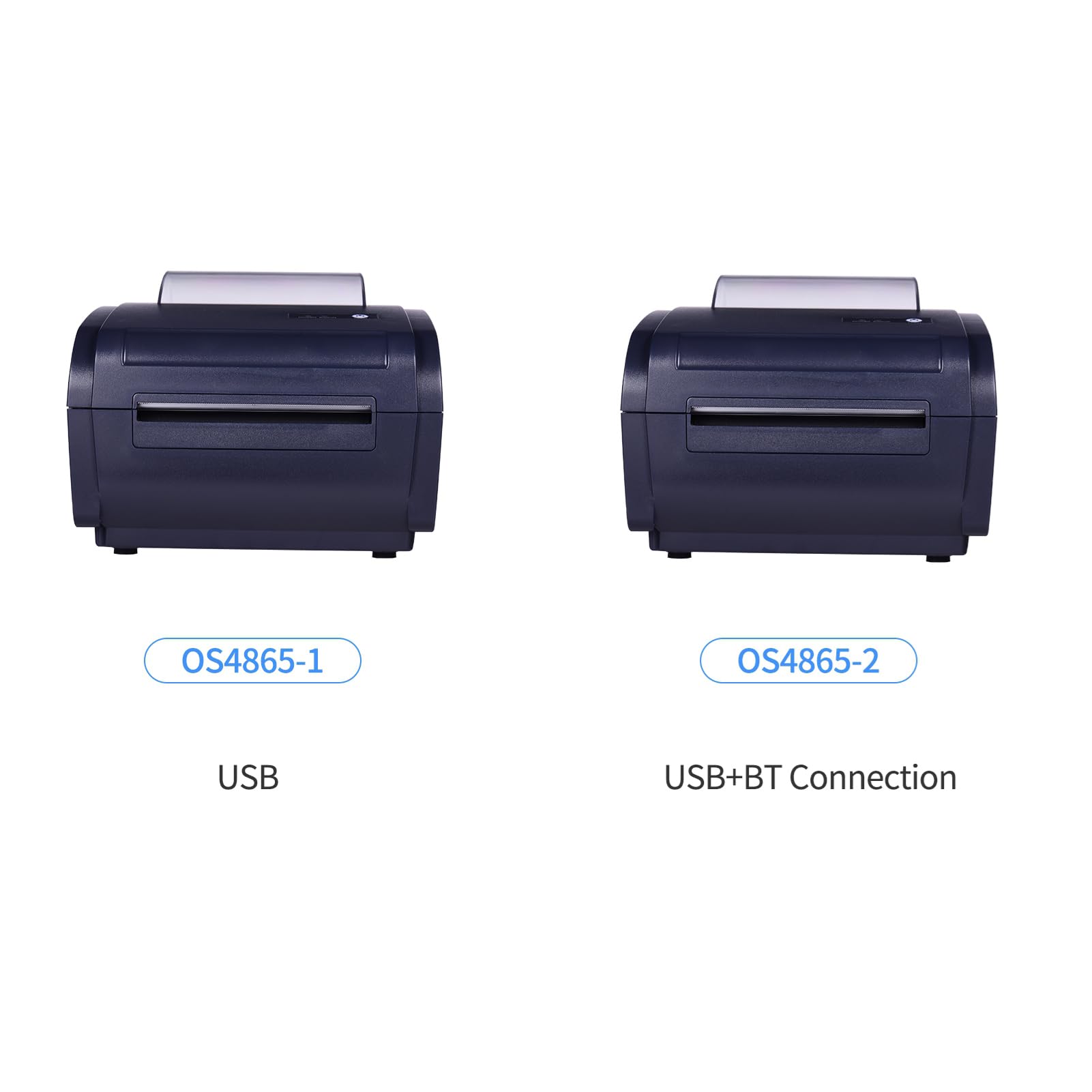 HUIOP Shipping Label Printer,Stampante Termica da Tavolo per Etichette da imballaggio 4x6 160 mm/s Stampante di connessione USB e BT ad Alta velocità Adesivo per etichettatrice Larghezza Massima