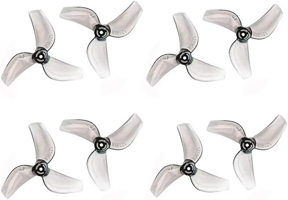 16pcs Gemfan 31mm propellers 3-Blade 1.0 Shaft 1219S PC Propeller for FPV Tinywhoop Micro Drone 0702 29000KV DIY Parts