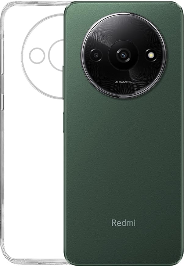 Image of SPAZY CASE Poco C61 Back Cover | Protective Soft Transparent Shockproof Hybrid Protection Back Case Cover for Poco C61