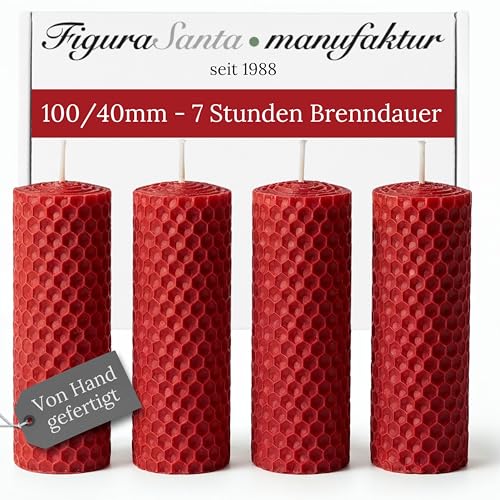 Bienenwachskerzen Adventskerzen 4er Set Kerzen Adventskranz...