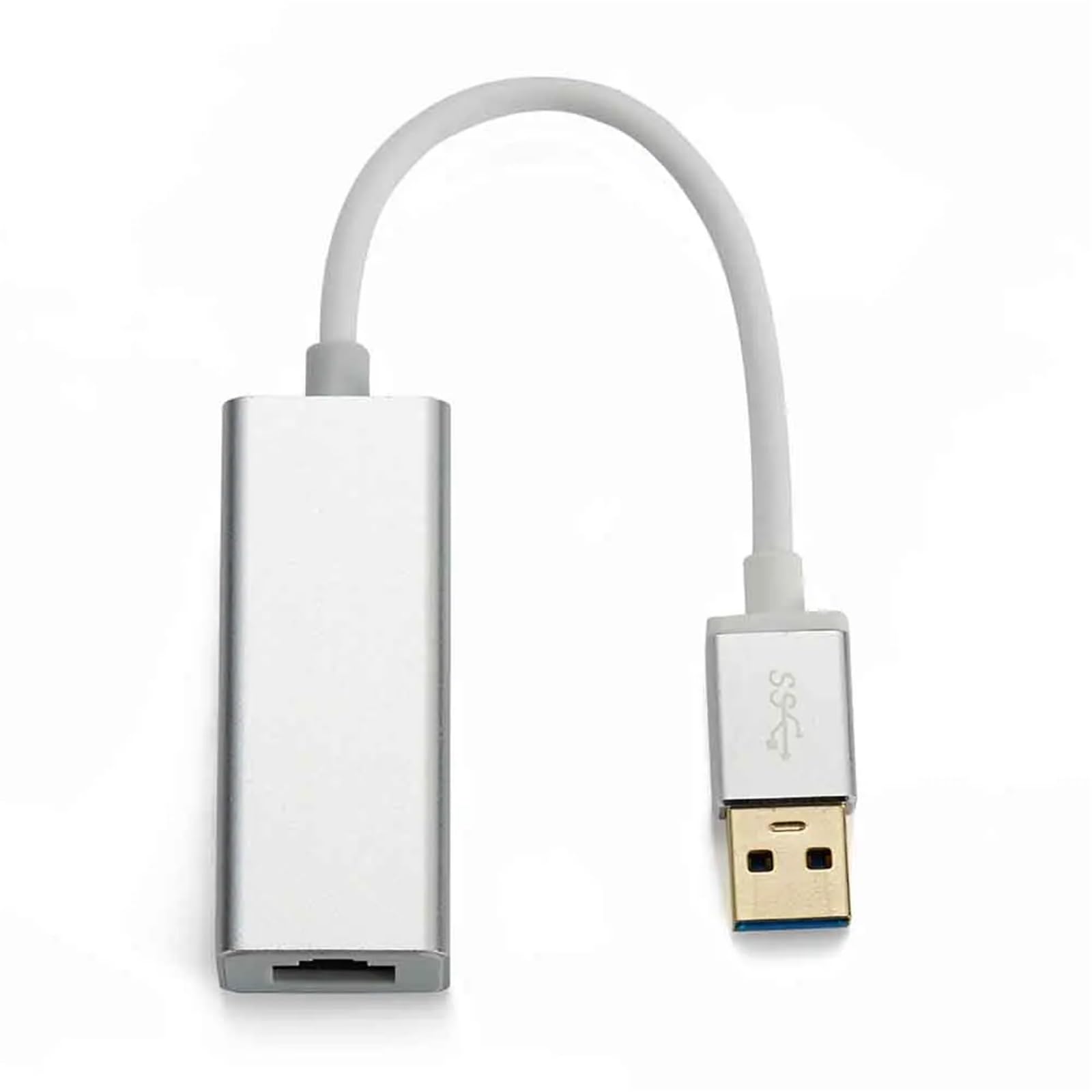 Adattatore Ethernet Gigabit USB Scheda di rete USB3.0 a RJ45 1000Mbps Lan Cavo Internet for PC Windows XP 7 8 10 Notebook Laptop(Silver)