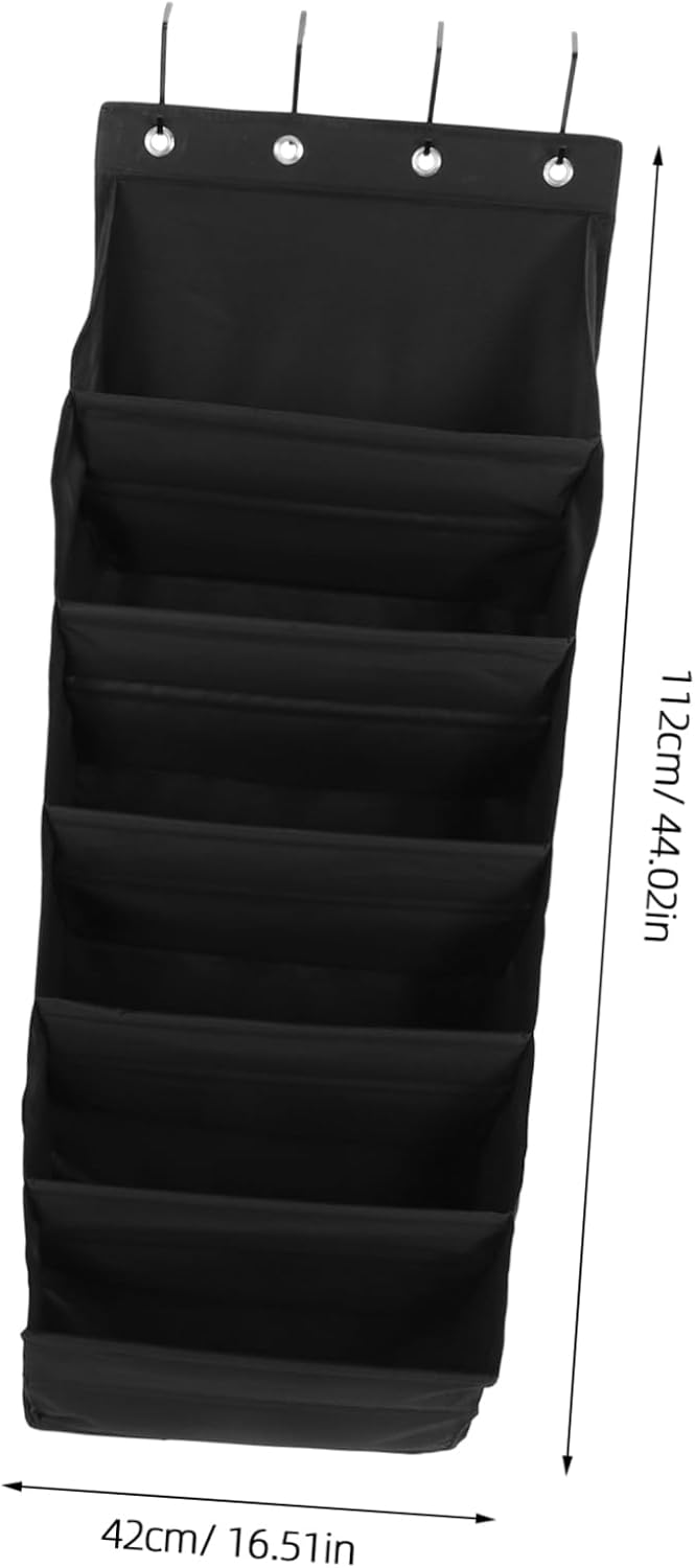 Household Wall Hanging Organizer Bag for Shoes and Accessories Multi-Pocket Door Storage Wall-Mounted Pouch for Hats Toys Bags and More