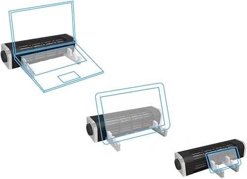 Miniatura 5 de Vantec LapCool CrossFlow - Ventilador para portátil/tableta/teléfono inteligente/usuario con bus USB (VCF-100-BK), color negro