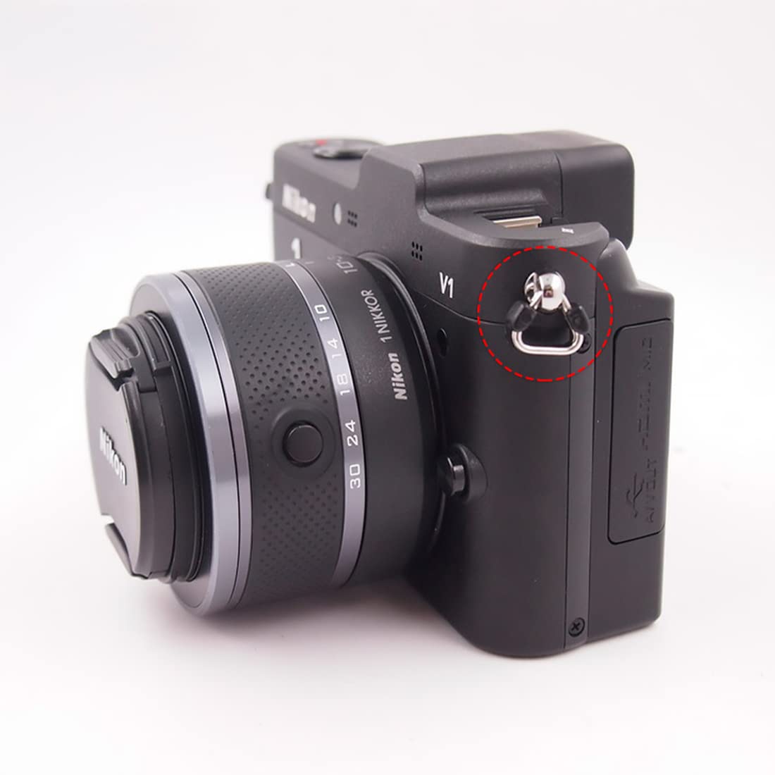 Portatarga Con Telecamera Set Di 4 Anelli A Divisione Triangolo Per Cinghia Fotocamera - Compatibile Con Fujifilm, Leica, Nikon, Canon, Sony Foto&Tech Lug Ring - Foto 5