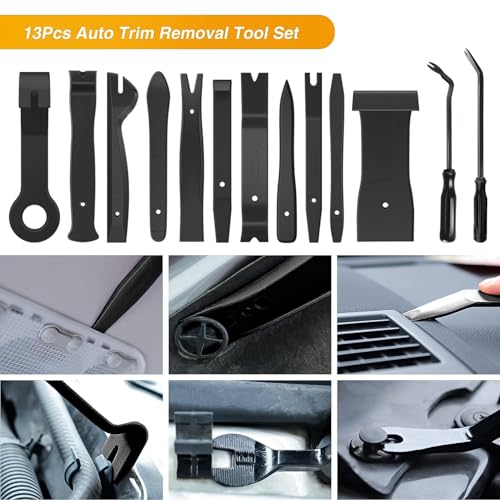 image for GOOACC 13PCS Nylon Trim Removal Tool Set for Bumper Fastener Rivet Cli