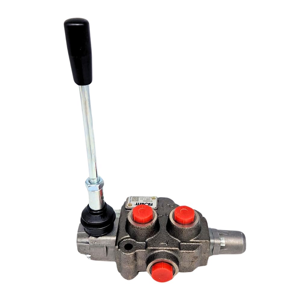 Hydraulisches Monoblockventil 1 Bank 3/8" BSP 45 l/min D/Acting 3 Pos Federrücklauf