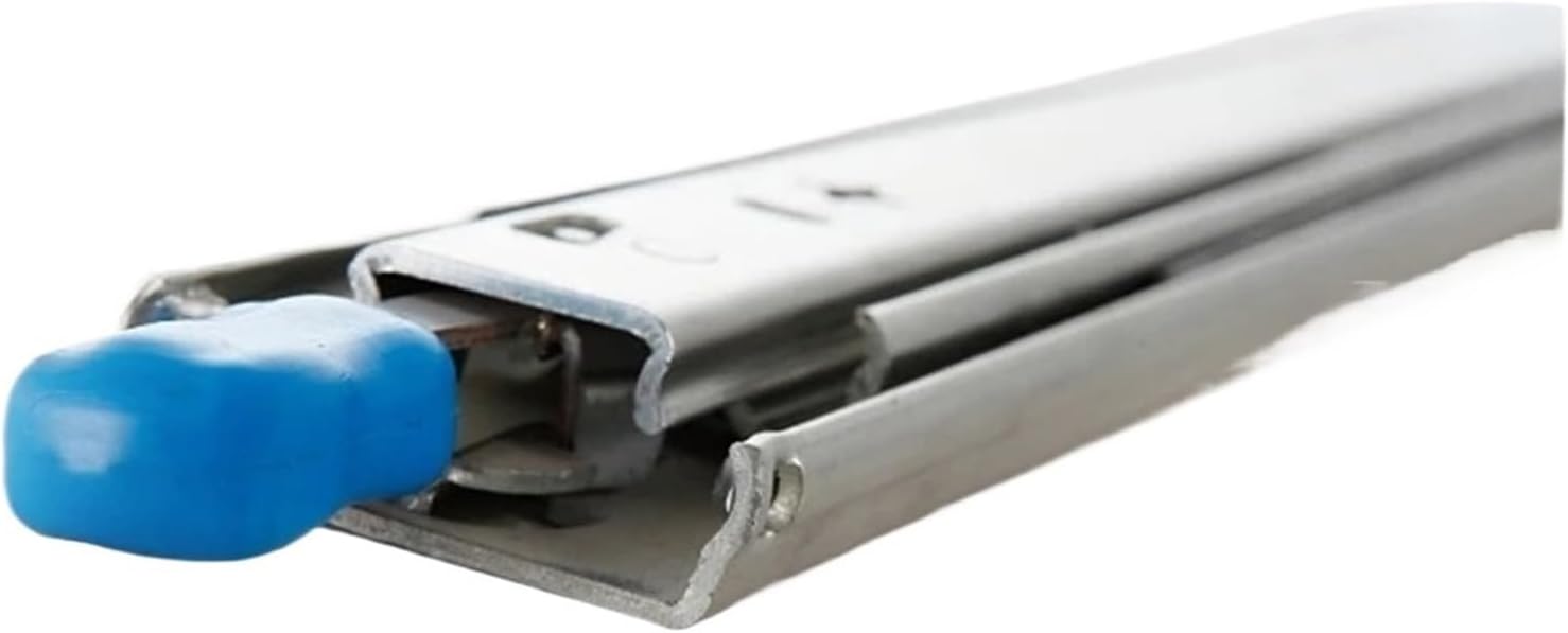 Side Mount Cabinet Runners Glides Three Fold Full Extension Heavy Duty Slide with Lock 53mm(24inch (600mm))