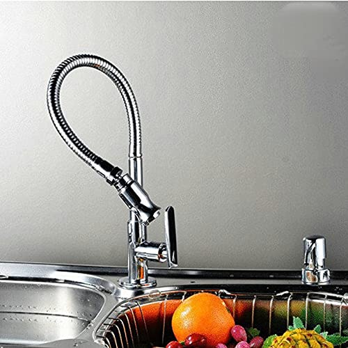 Rubinetti, Rubinetto per lavello da Cucina per Bar Agriturismo Commerciale, Cucina con Maniglia Singola Ruota di 360 Gradi Qualsiasi, Rubinetto Pieghevole per Acqua Fredda da Cucina