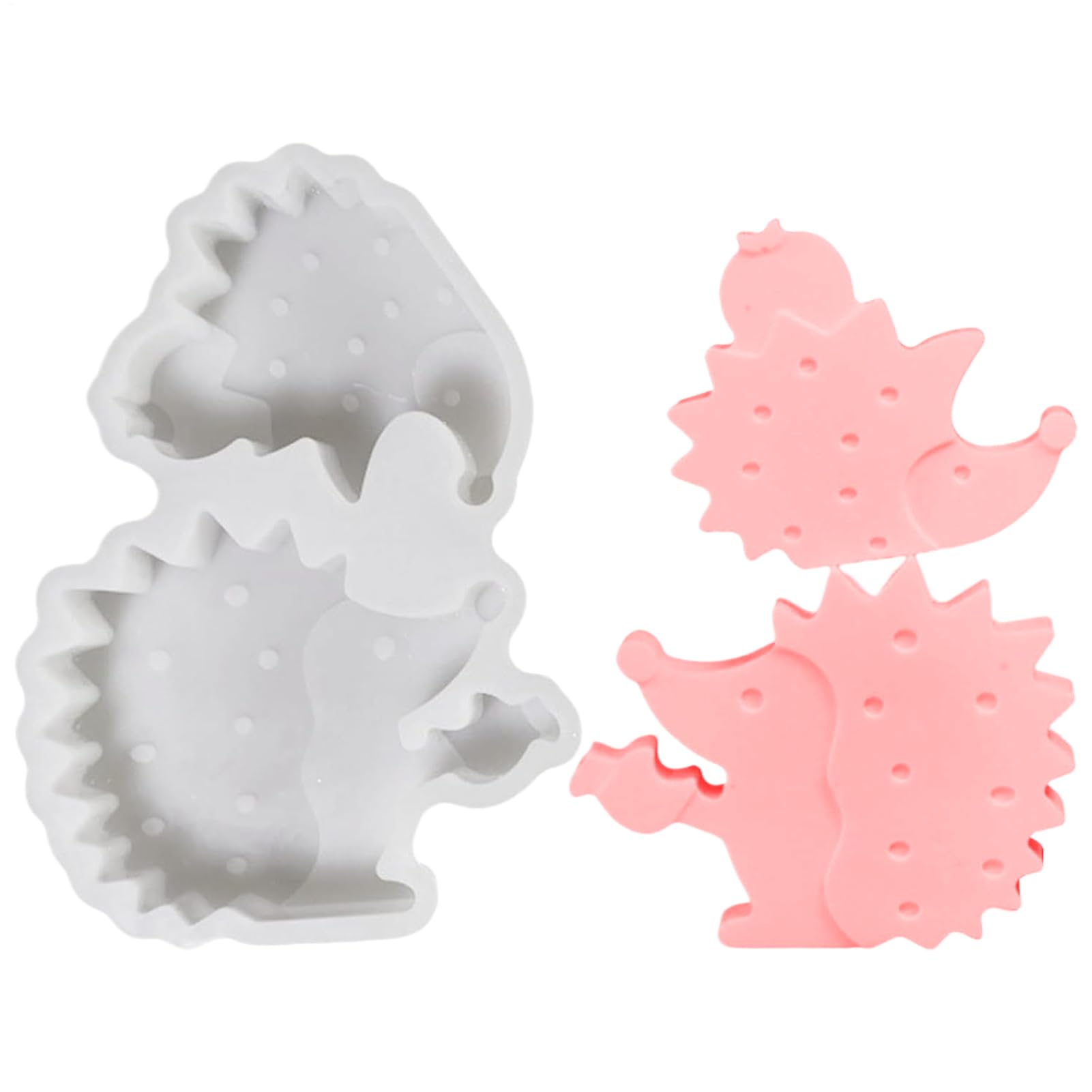 Silicone per Cemento Creativo Riccio 3D Flessibile Facile Sformatura | Stampo Da Colata In Gesso Artigianale Decoratori, Insegnanti Di Fai Da Te E Organizzatori Eventi