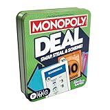 Monopoly Deal Card Game in Collectible Storage Tin | Ages 8+ | 2-5 Players | 15 Mins. | Fun Family Games for Kids, Teens, and Adults | Travel Games