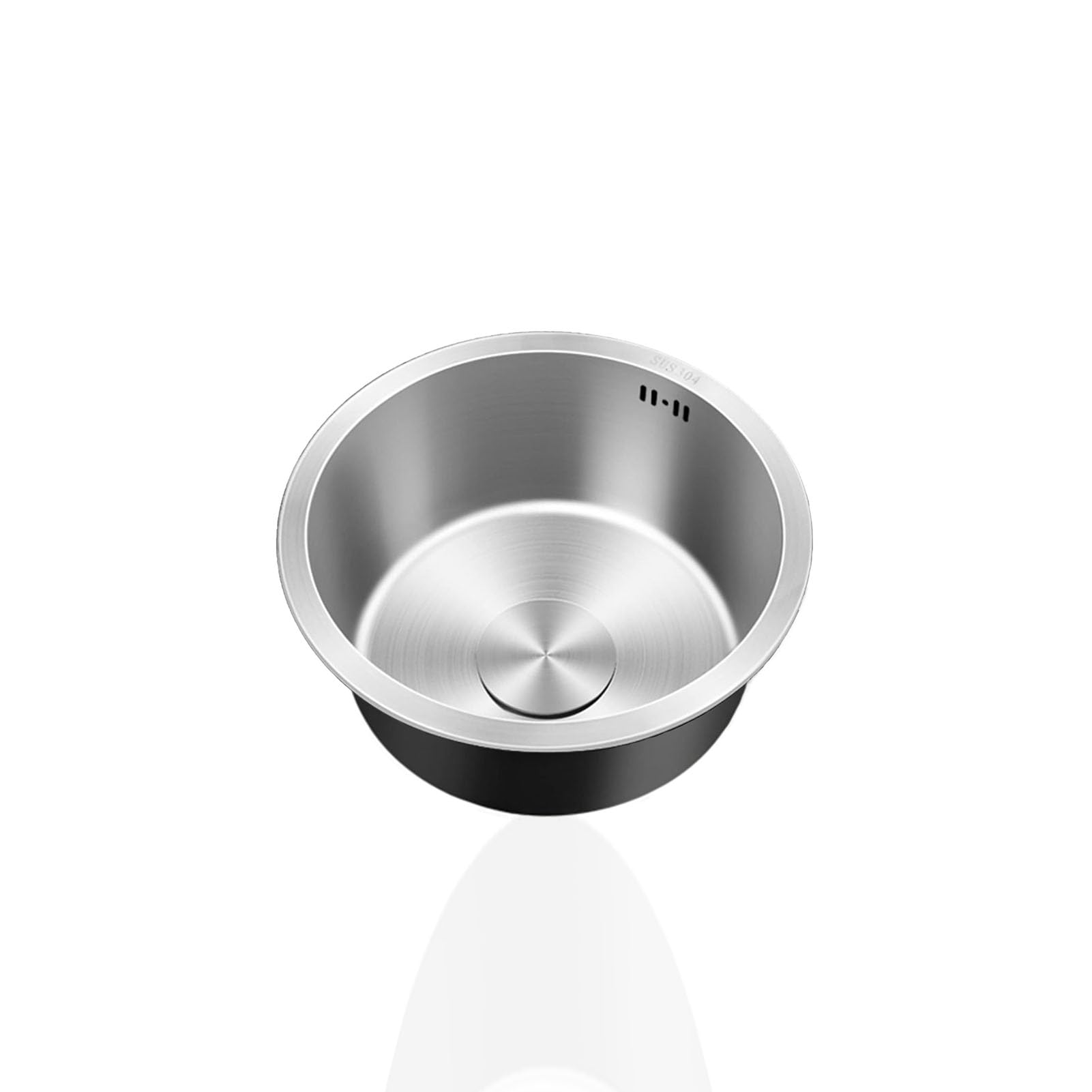 CSXSXAUO Mini Kitchen Sink with Drainer and Overflow for Campervan Bar Restaurant, Undermount Topmount