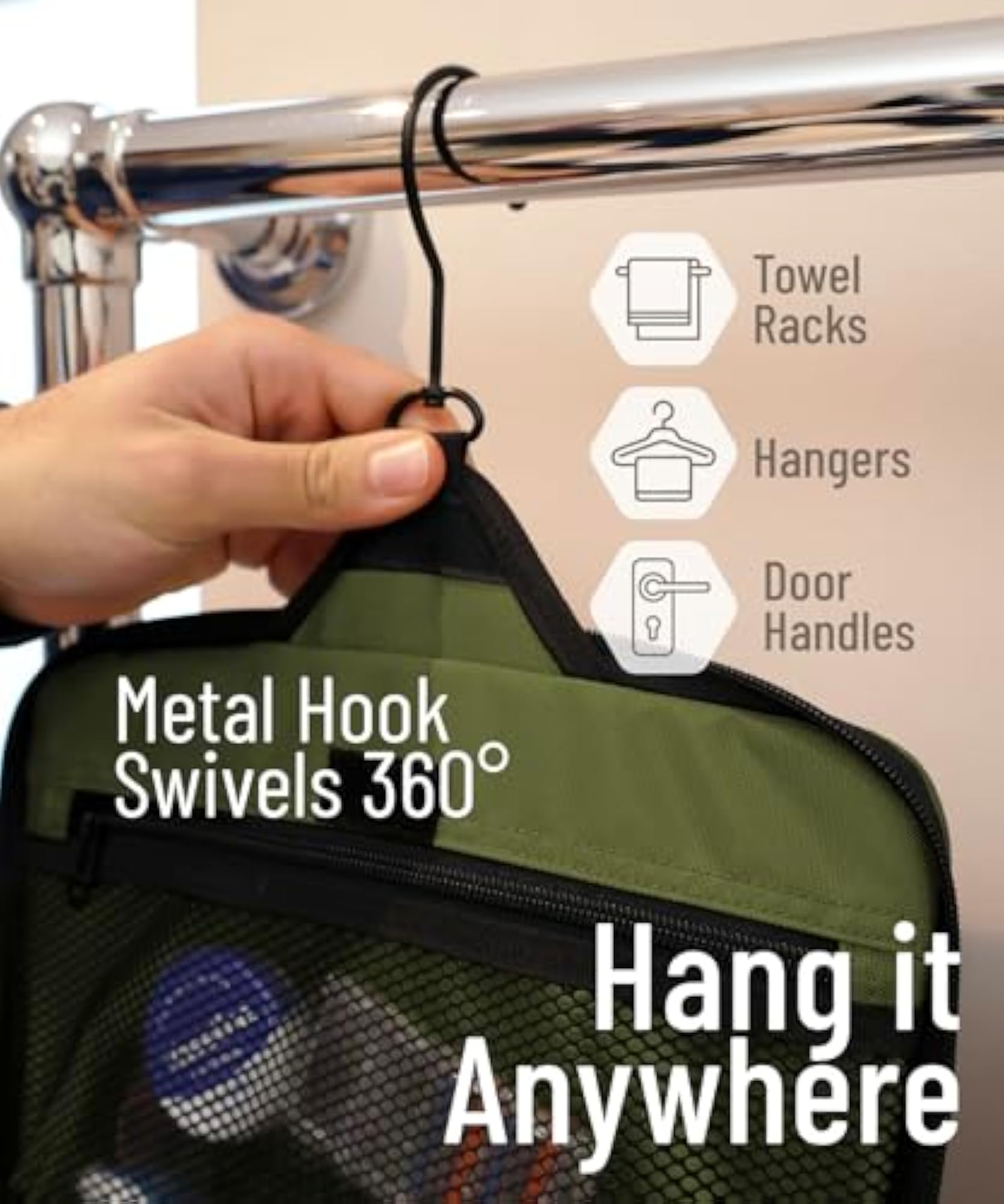 Hanging Travel Toiletry Bag for Men and Women