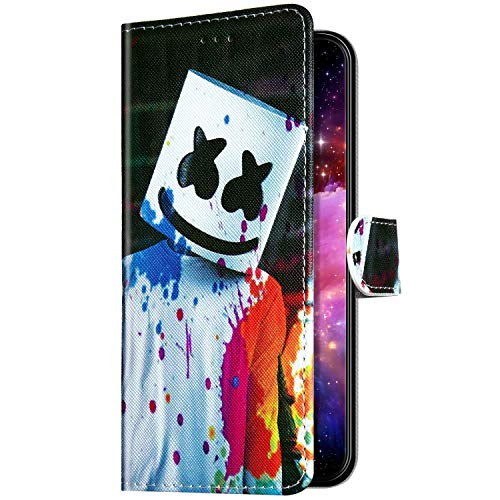 URFEDA Compatibel met Huawei P9 Lite Cover Lederen Kleurrijke Flip Portemonnee Cover Cartoon Case Shockproof Case Folio… - Afbeelding 6