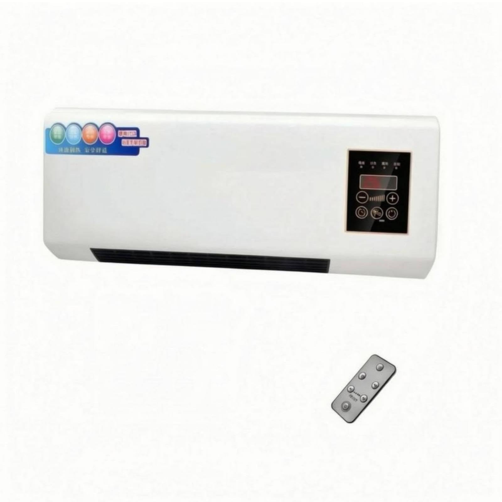 bnf® 2-in-1 wall heater and chilling unit electric wall-mounted heater fan remote control home appliance for indoor