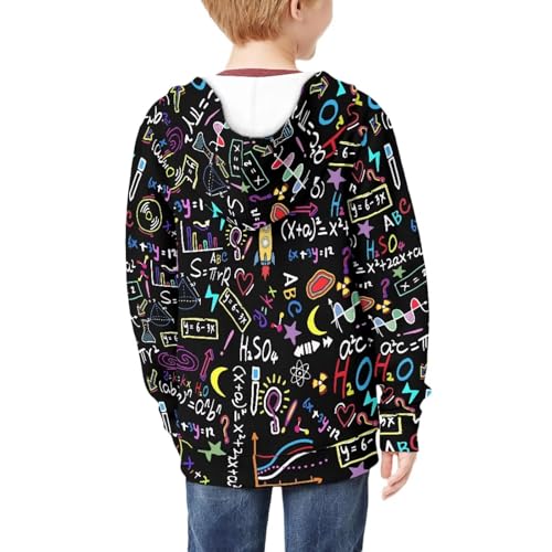 Zip Up Hoodies Long Sleeve Hooded Sweatshirts with Pockets for Unisex Kids Fall Winter Coat 6-16 Years,S-XL Size2