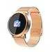Smartwatch, Reloj Inteligente Bluetooth Smart Watch Hombres Mujeres Niños IP67 Impermeable Deportes Fitness Tracker,Pulsómetro,Recordatorio de llamada,Podómetro,SMS,Pulsera para Android y iOS (Gold)