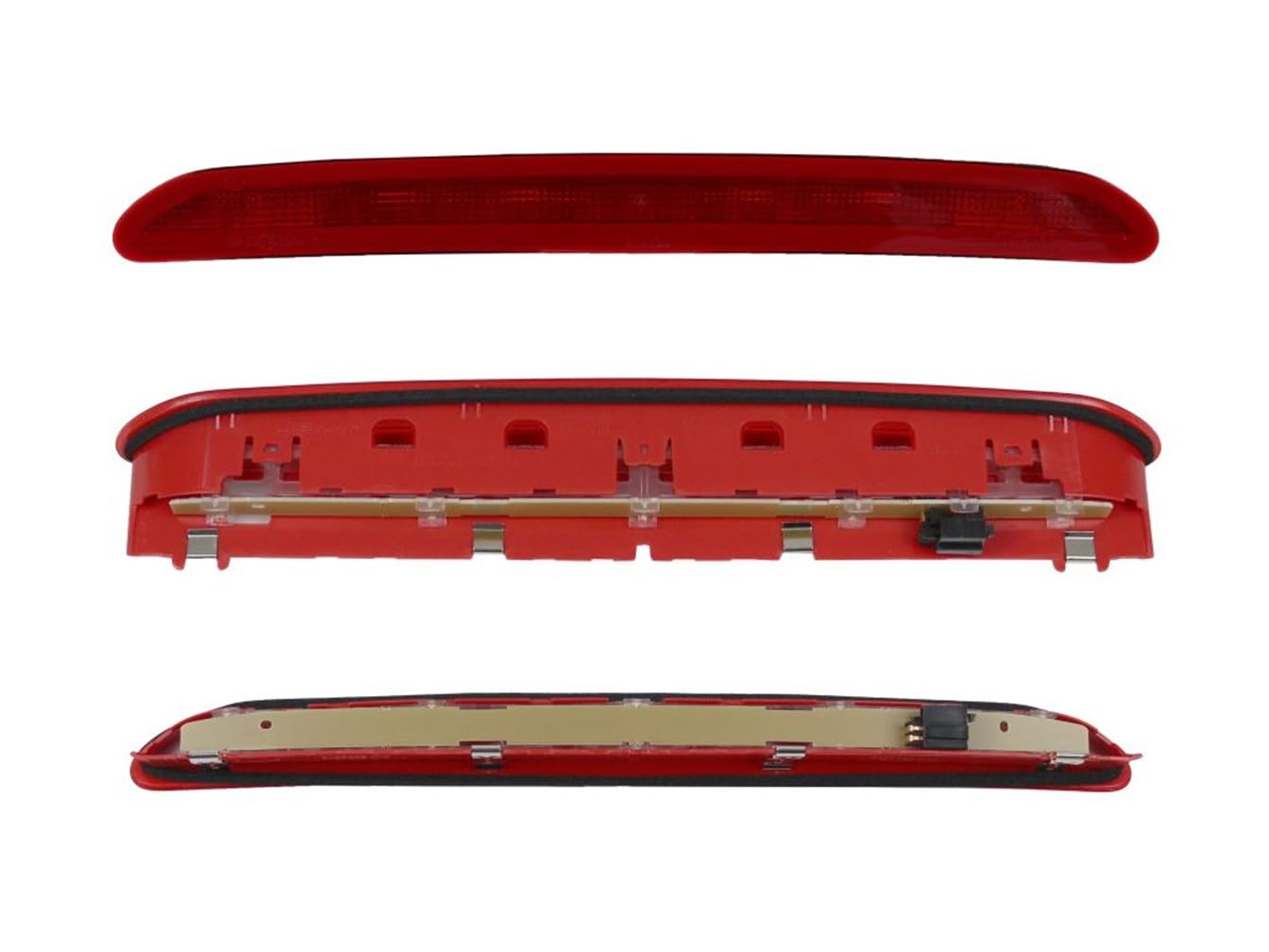 HZ-DESIGN Bremslicht 3. Bremsleuchte für Heckklappe in Rot kompatibel mit VW Golf V, Passat, Golf 5 Plus, Tiguan 5N