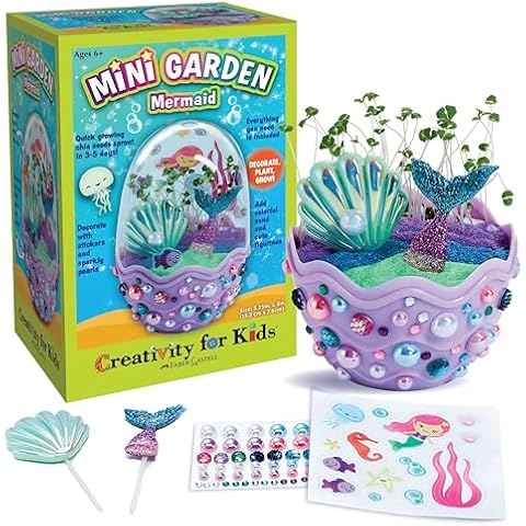 Creativity for Kids Mini Garden: Mermaid Terrarium Kit Cover