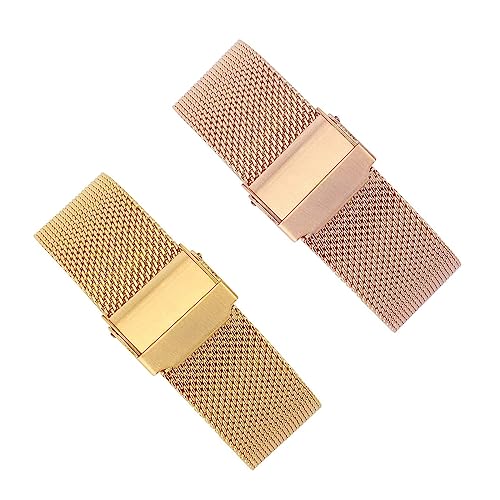 2�� �N�C�b�N�����[�X���v�X�g���b�v 10MM 12MM 14MM 16MM 17MM 18MM 19MM 20MM 21MM 22MM �~���l�[�[ �X�}�[�g�E�H�b�`�����p���v�o���h ���j�o�[�T�����X�g (Color : Gold+Rose Gold, S