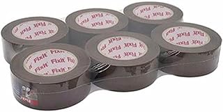 GREATOYAR Pack 6 Rollos Cinta Embalar, Cinta Embalaje, Cinta Adhesiva para Embalar Mudanza y Almacenamiento, Cajas y Paquetes, Longitud 200 Metros, Color Marrón, 6 Rollos