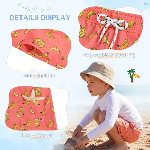 Image of American Trends Boys Swim Trunks Toddler Swim Shorts Bathing Suit Kids Swimsuit Youth Swimwear