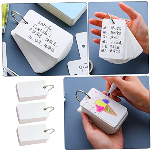 STOBOK 3Pcs Estoque Flash/ Minicartões Portáteis Escrita De Memória Arranhão Em Branco Material De E