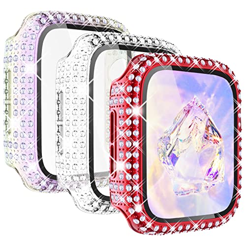Coque Apple Watch 45mm rigide premium avec protecteur d'écran en verre trempé