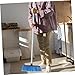 GARVALON Handle Broom Bristles for Efficient Indoor and Outdoor Cleaning for Home Kitchen Garage and Industrial Spaces