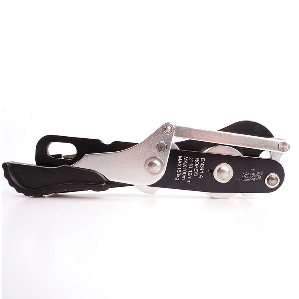 Discensore di arresto autofrenante per corda da 10-12 mm arrampicata speleologia Rappelling