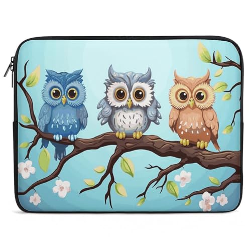 Funda para laptop de 17 pulgadas impermeable Owls on A Branch para MacBook Air