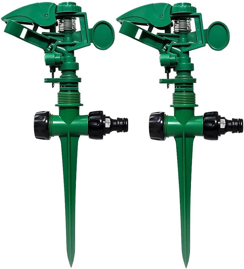2pcs Garden Sprinkler 360 Degree Adjustable Lawn Grass Rotatable Sprayer Irrigation Garden Watering System