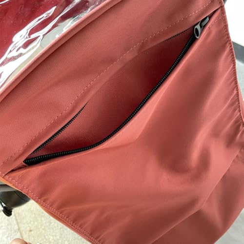 Image of Baby Stroller Seat Cushion and Canopy Compatible with Babyzen YOYO 2 and YOYO+, Pushchair Accessories Replacement Kit, Waterproof Double-Layer Fabric (Pink)