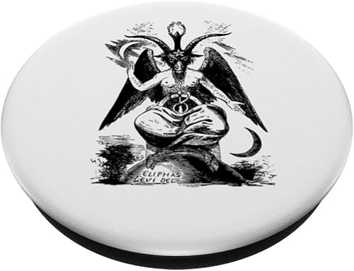 Miniatura 2 de Baphomet, disfraz de Halloween fácil, simple y perezoso PopSockets estándar PopGrip