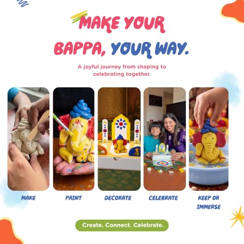 Image of Dabble Sensory Modelling Clay Kit | Ganesha DIY | Air-Dry | 3 Years+