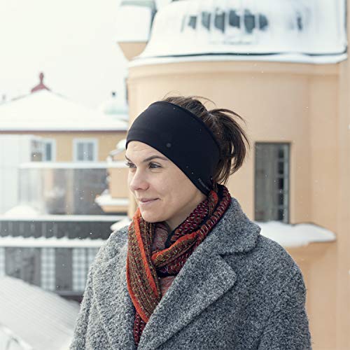 The Friendly Swede Stirnband - Kopfband, Headband für optimalen Ohrenschutz beim Jogging, Wandern, Skifahren und Motorrad Fahren - Stirnbänder für Damen und Herren das Winter und Herbst